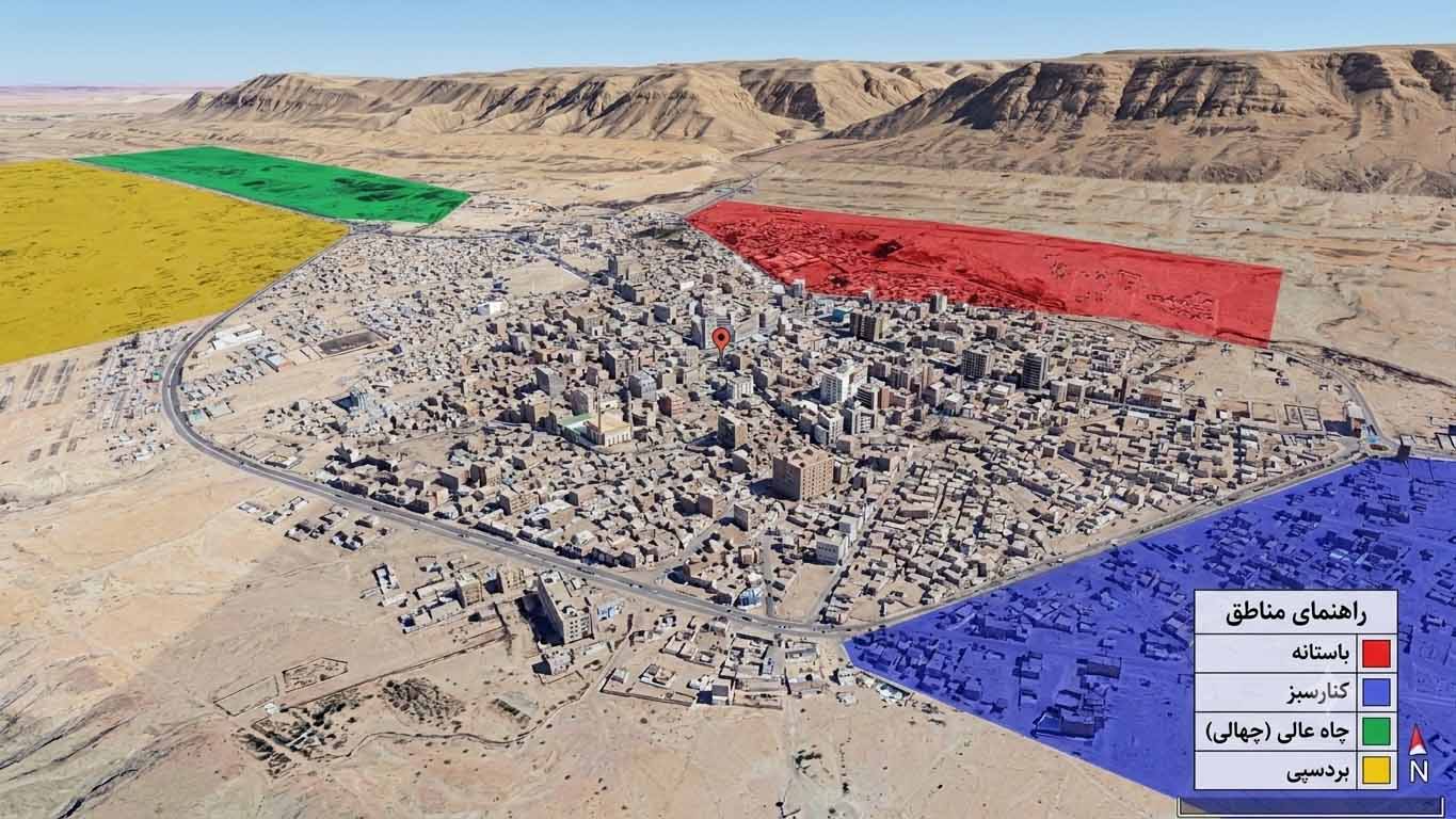 محدوده مناطق اوز